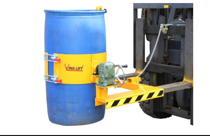 配叉車專用油桶倒料夾具 手搖 電動(dòng)翻轉(zhuǎn)倒桶機(jī)器 旋轉(zhuǎn) 搬運(yùn)翻轉(zhuǎn)夾