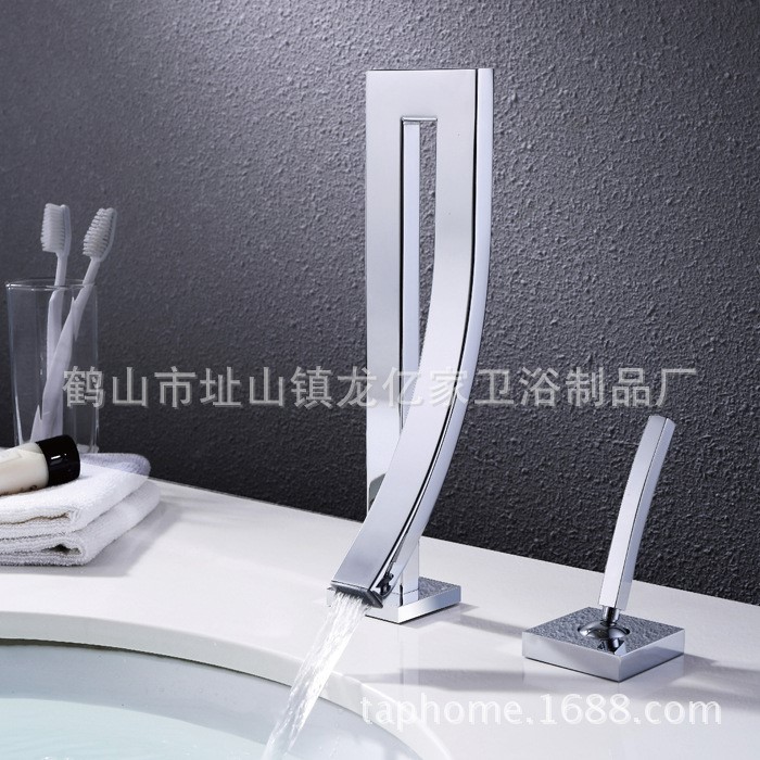 單把分體龍頭 陶瓷盆水龍頭 混水分體龍頭 面盆兩件套龍頭