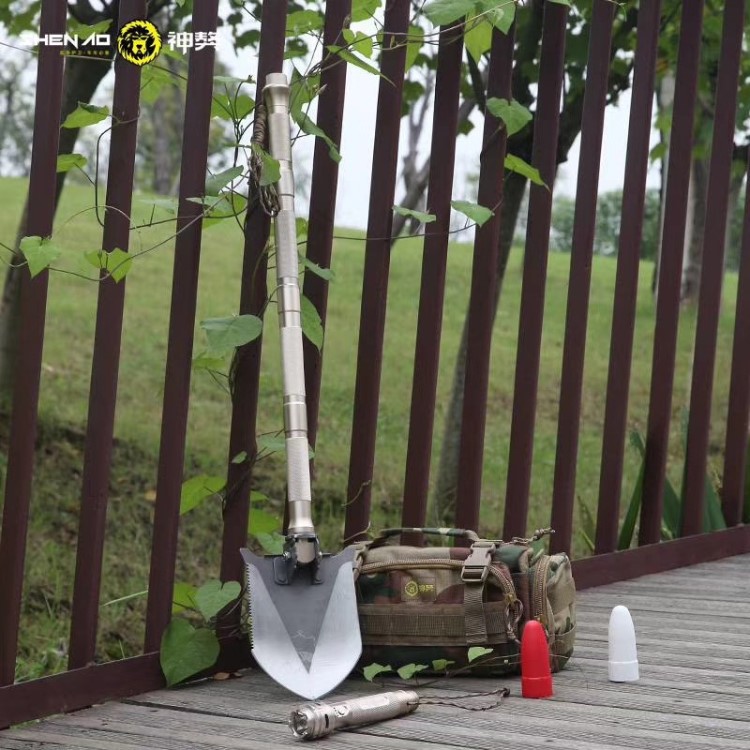 神獒藏獒铲多吉藏獒铲新五代工兵铲子铁锹户外多功能折叠铲