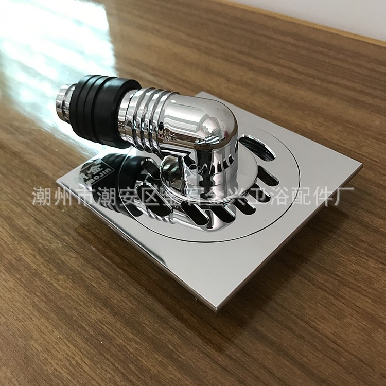 朝金CHAOJIN 銅地漏a&#39;b&#39;s洗衣機配件電鍍彎頭帶密封圈（通用型）
