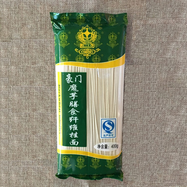 豪门魔芋膳食纤维挂面400克食品厂家直供批发五谷杂粮