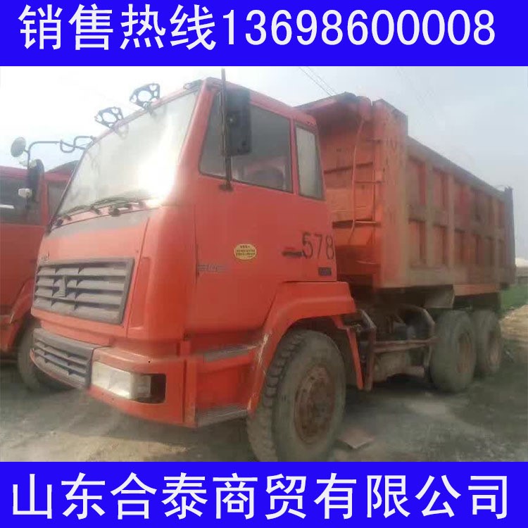 二手輕型自卸貨車 前四后八自卸車7.6米大廂海沃頂12速