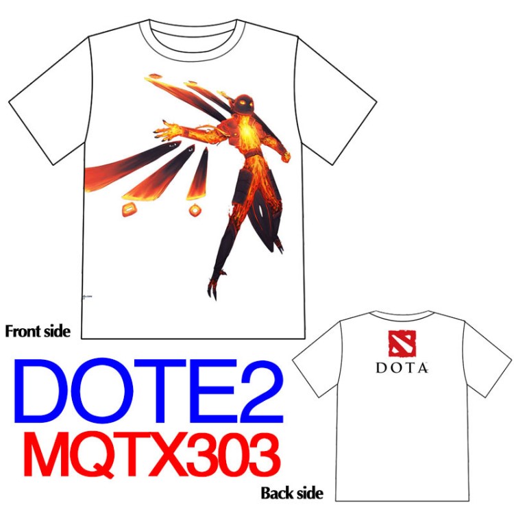 DOTA2 刀塔2動漫周邊夏季男女短袖T恤廠家直銷來圖定制一件代發(fā)