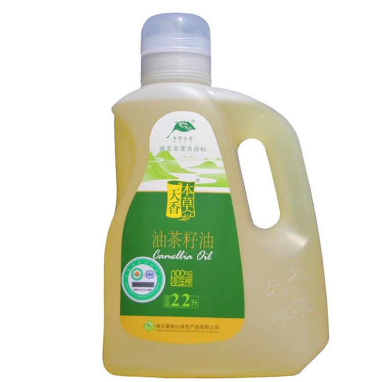 本草天香2.2L壺裝冷榨有機山茶油