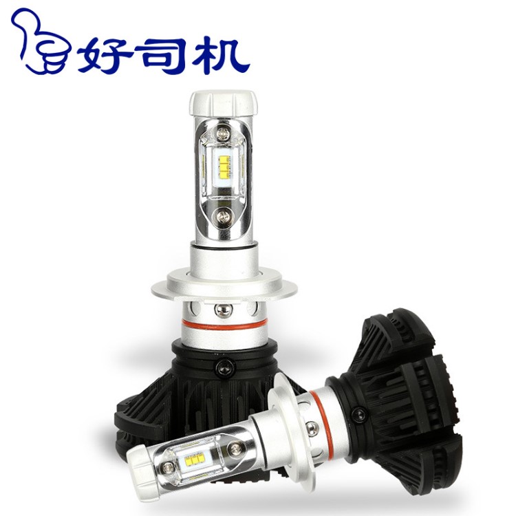 跨境大功率X3 汽車led大燈前照燈h7 led h11遠(yuǎn)近光燈廠家直銷