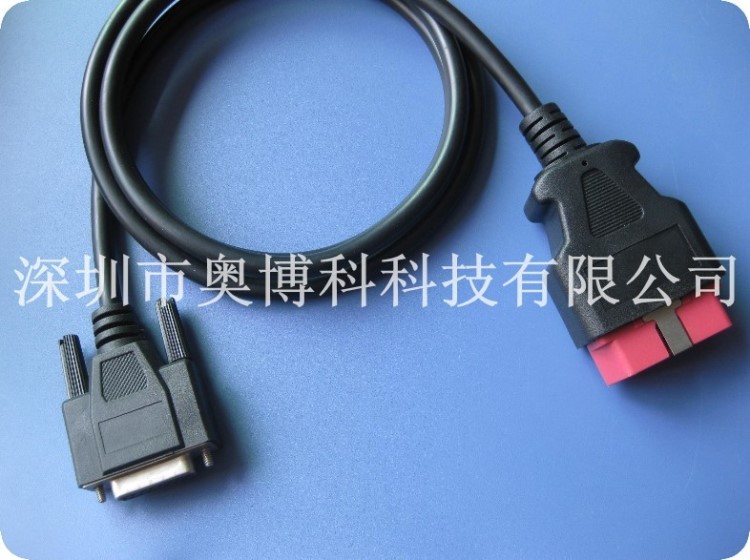 OBD汽車診斷故障測(cè)試線，OBDII-16P裝配式插頭，OBD2汽車連接器