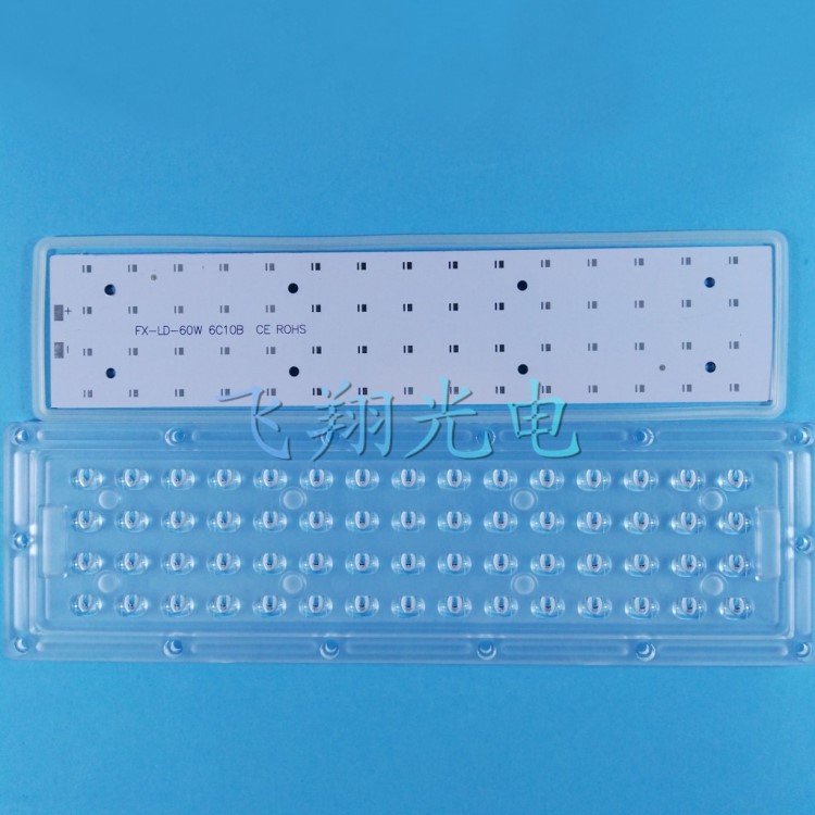 2016爆款 60顆配3030 貼片路燈連體透鏡 LED投光燈模組透鏡
