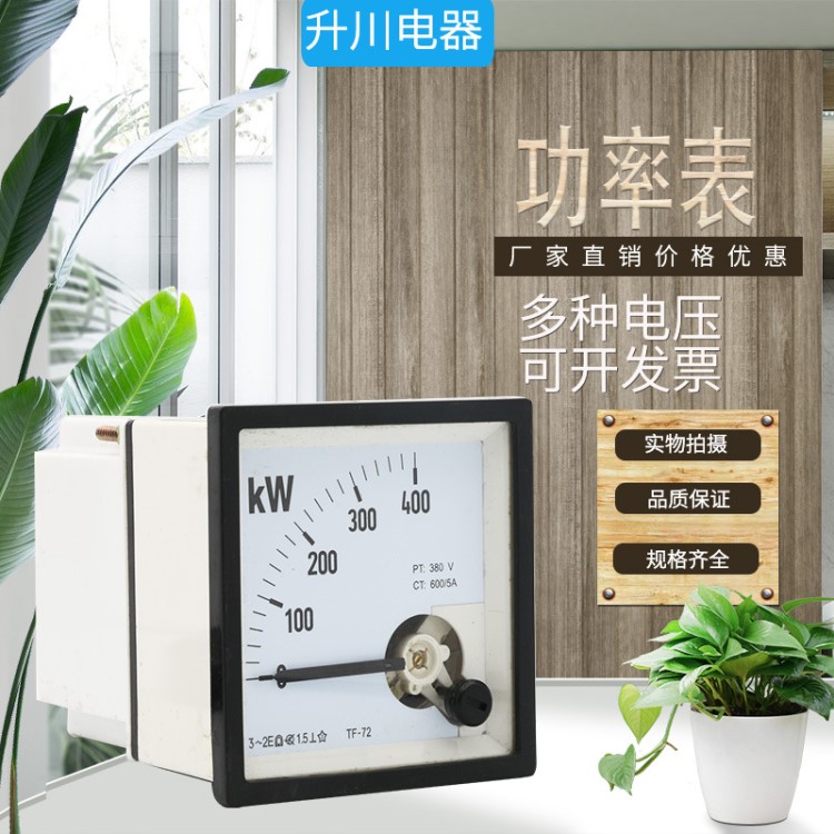 生產批發指針式F72型功率表400KW安升川儀表