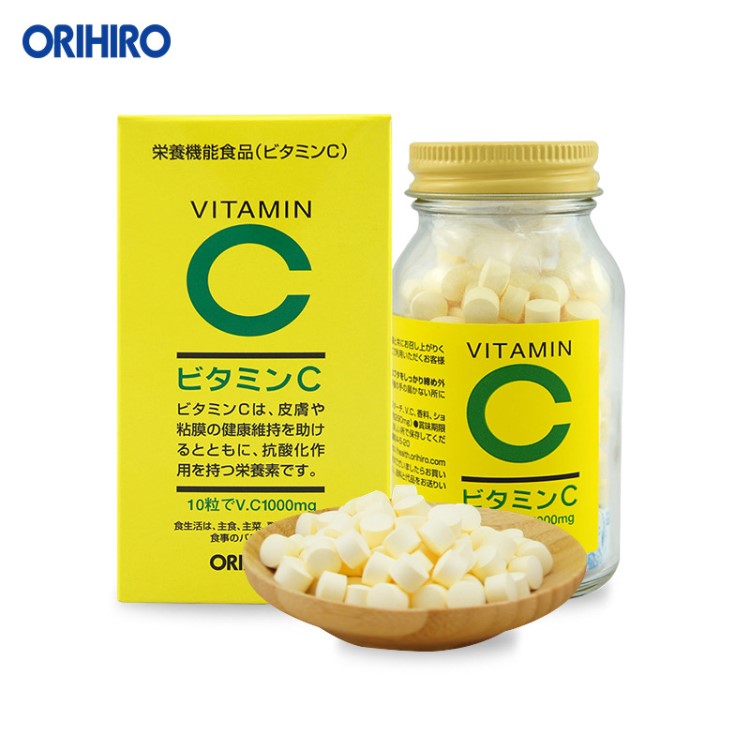 orihiro歐力喜樂(lè)日本 維生素C兒童成人VC咀嚼片300粒/瓶