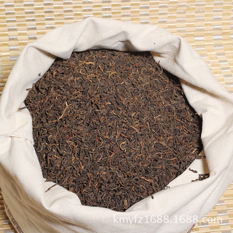 陳年宮廷普洱茶熟茶散茶 勐海特級金芽古樹茶 一公斤實惠裝口糧茶