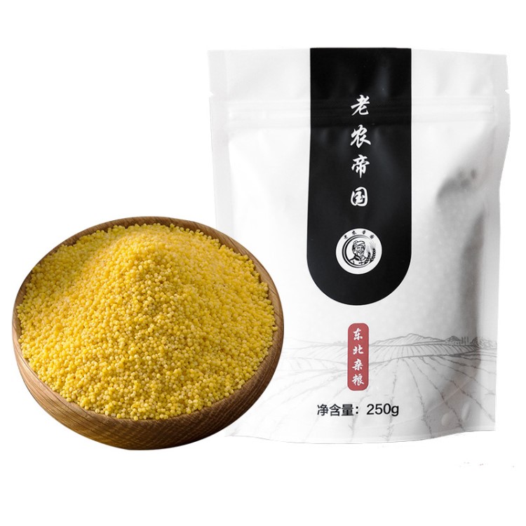 老農(nóng)帝國(guó) 東北黃小米新米250g 月子米小黃米小米粥