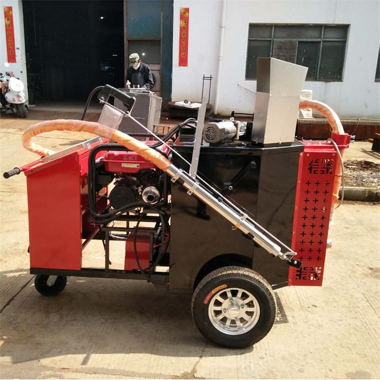 手扶式瀝青灌縫機廠家 100L破損路面灌縫機 小型道路養護機械
