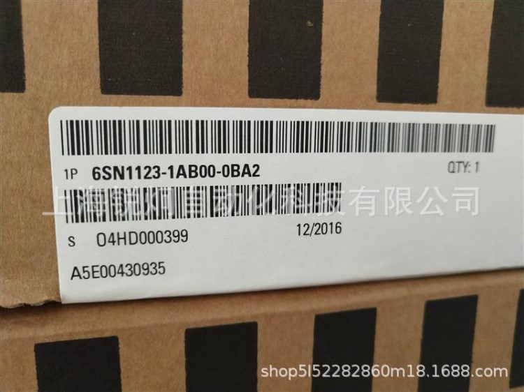 6SN11231AB000BA1西門子伺服驅動模塊6SN1123-1AB00-0BA1