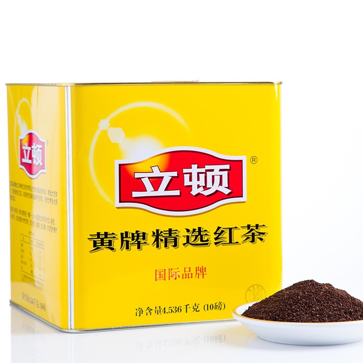 Lipton立頓精選紅茶大黃罐10磅4540g斯里蘭卡錫蘭紅茶粉奶茶原料