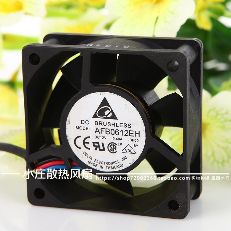 現(xiàn)貨原裝臺達(dá)AFB0612EH 6厘米6CM 12V 0.48A 6025 雙滾珠散熱風(fēng)扇