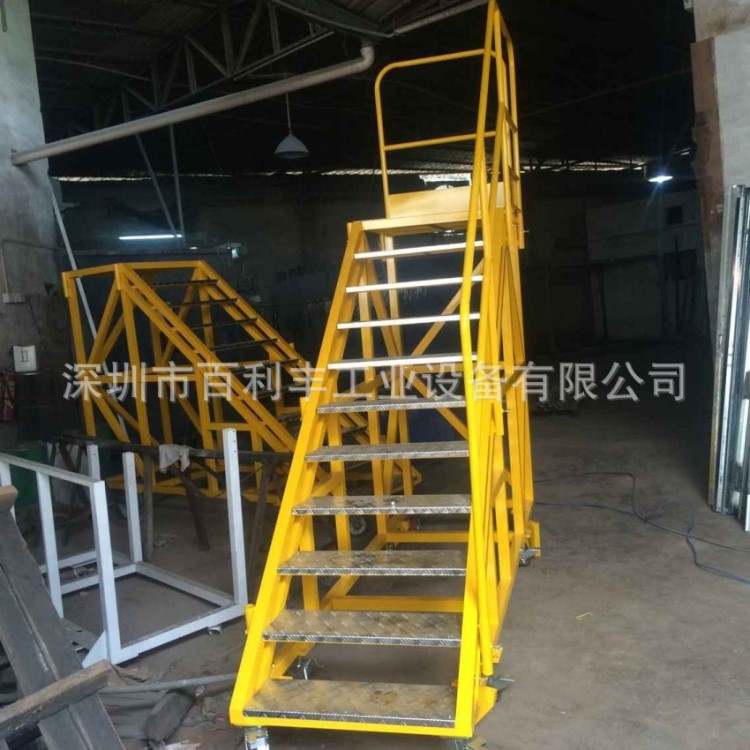 定做倉庫登高梯|庫房登高梯|惠州登高車