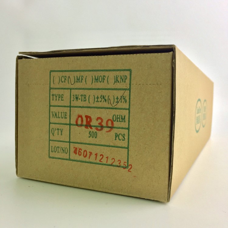 插件系列 金屬皮膜固定電阻器  3w&plusmn;1% -TB  0.39R 電阻工廠