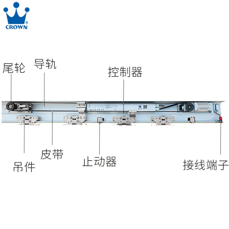 皇冠感应自动门机组 HG-118T自动门机组 酒店玻璃门自动门感应器