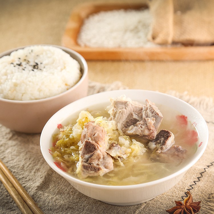 廠家直銷美粒食光排骨燉酸菜 方便速食中餐米飯 誠邀加盟代理連鎖