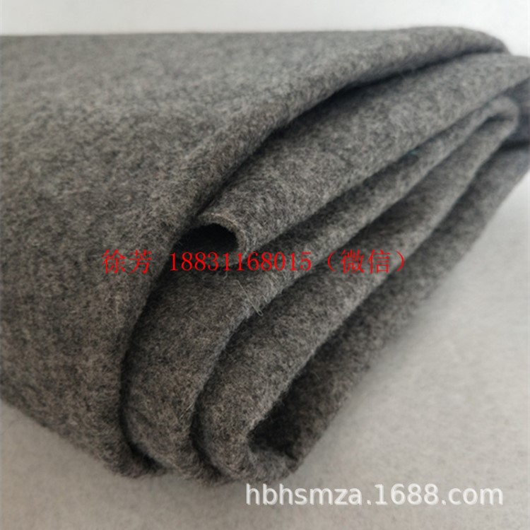3mm羊毛粘膠毛氈布 床墊用阻燃粘膠無紡布 粘膠滌綸不織布viscose