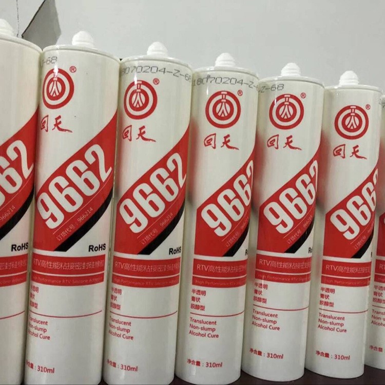 回天9662透明密封胶回天9662密封胶耐高温硅红胶