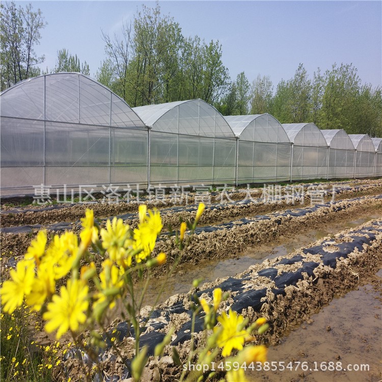 低價處理二手溫室大棚管 鍍鋅大棚骨架 GLP832連體棚全套配件