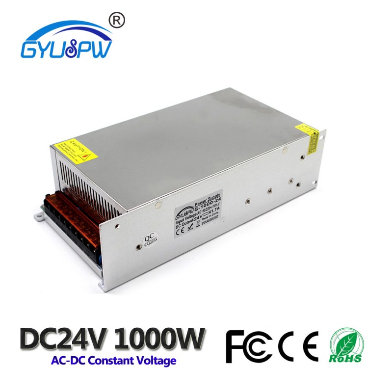 220V轉(zhuǎn)24V直流開關(guān)電源DC24V41.7A1000W燈條燈箱模組電源LED電源