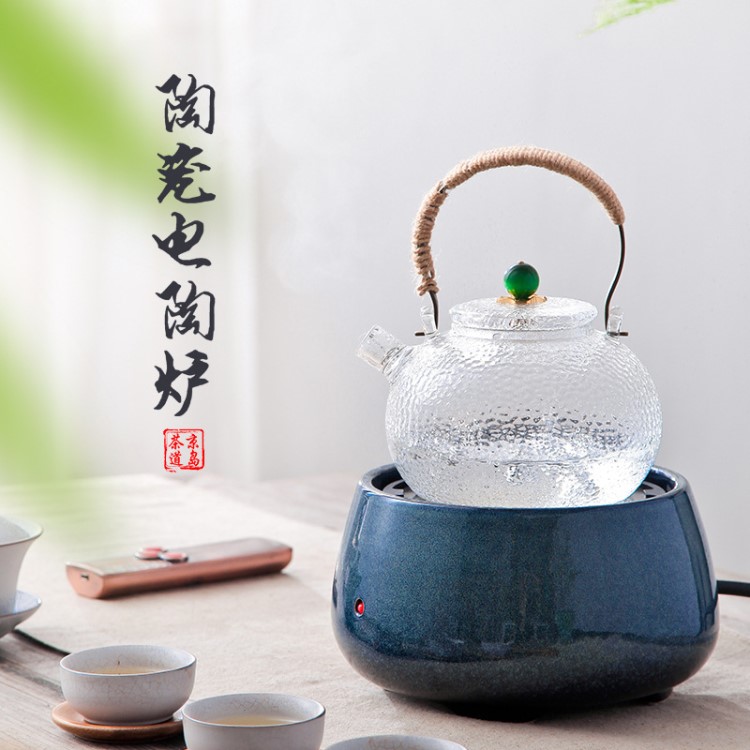 京島家用遙控電陶爐電熱光波茶爐泡茶茶具靜音迷你煮水爐廠家直銷