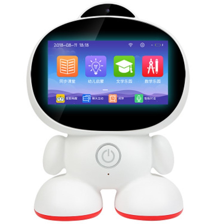早教智能機器人兒童早教安卓大系統9寸觸摸屏可行走機器人學習