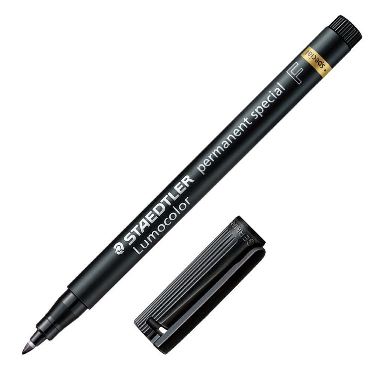 staedtler 施德楼319F玻璃记号笔防脱色不可擦记号笔