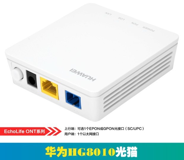 適用于華為HG8010以太網(wǎng)接口光貓聯(lián)通移動(dòng)電信GPON