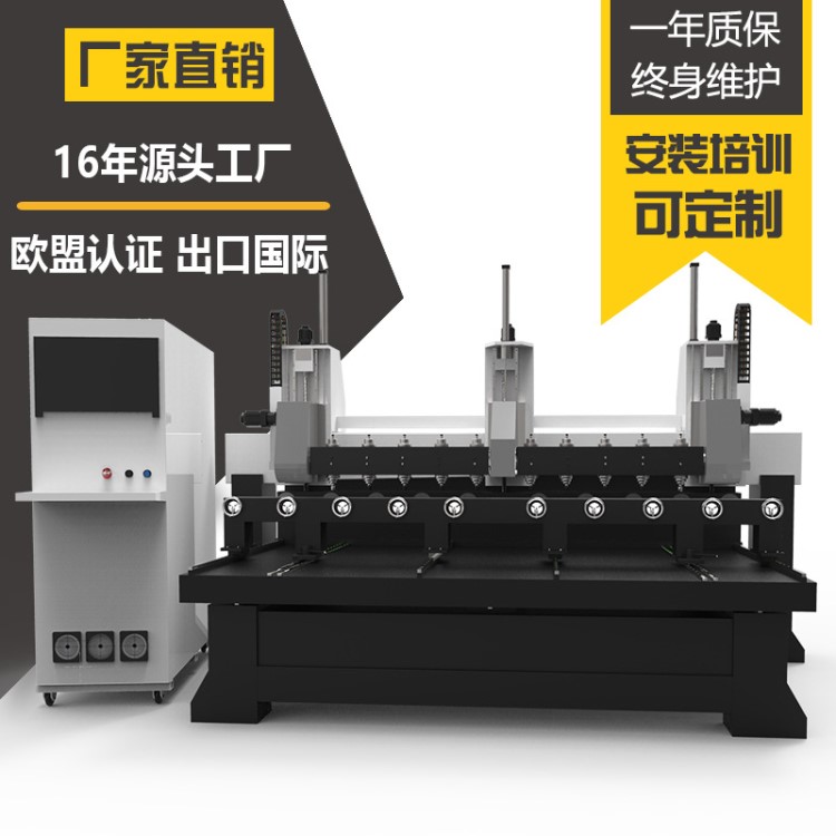 江蘇徐州多頭圓柱雕刻機小型3d三維立體木家具數(shù)控木工木雕家具腿