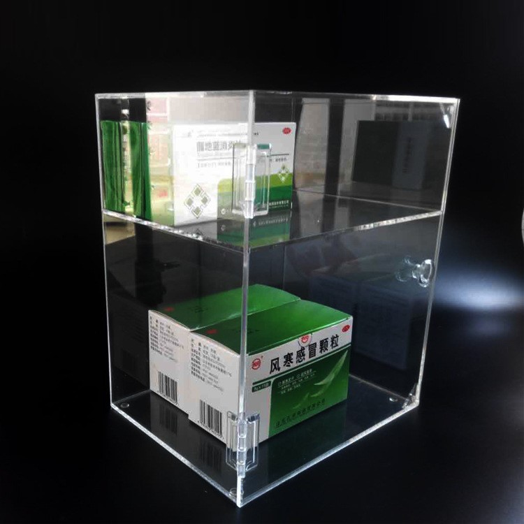 亞克力展示柜 有機(jī)玻璃盒子帶磁吸門(mén) 可按需求定制