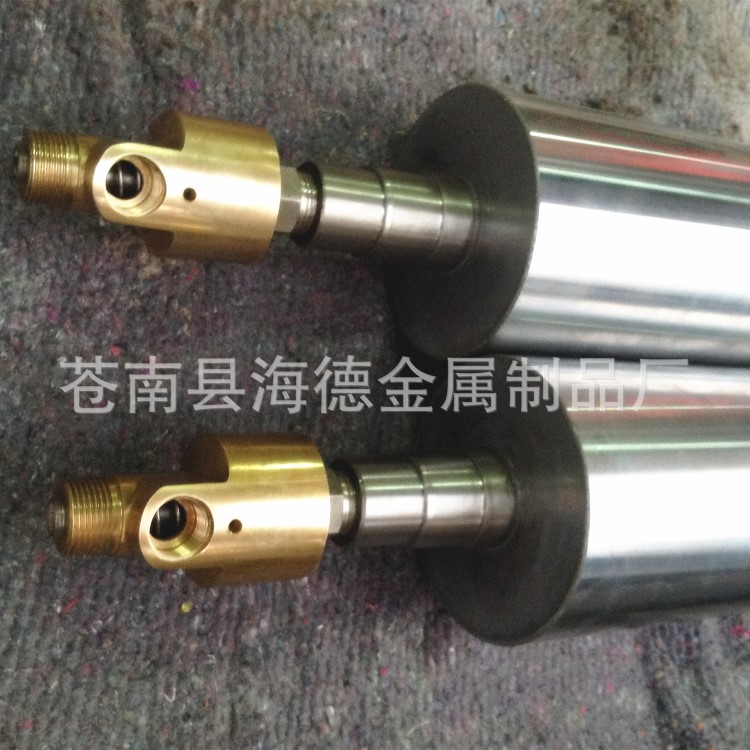 溫州源頭廠家直銷 加工定制冷卻輥筒 電鍍鋼輥 配旋轉接頭