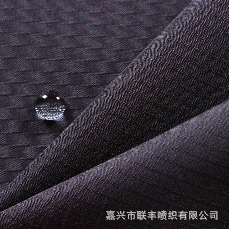 300T消光春亞紡0.3雙線格春亞紡tpu復合tricot防水透氣透濕面料