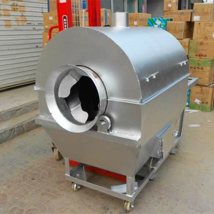 供應自動溫控炒料機   電加熱炒貨機   不銹鋼滾筒式炒瓜子花生機