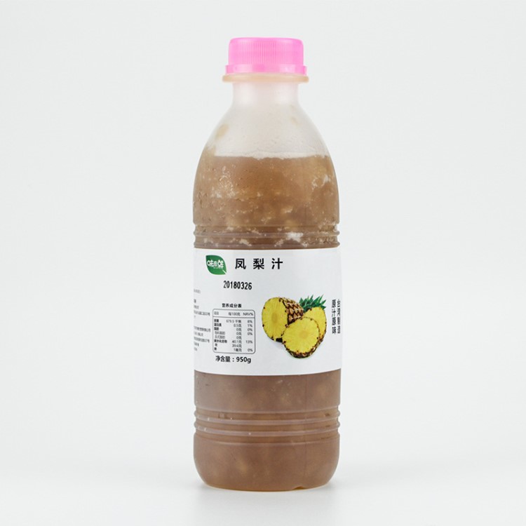 【】味在鮮鳳梨原汁950g臺(tái)灣冷凍原汁網(wǎng)紅奶茶原料