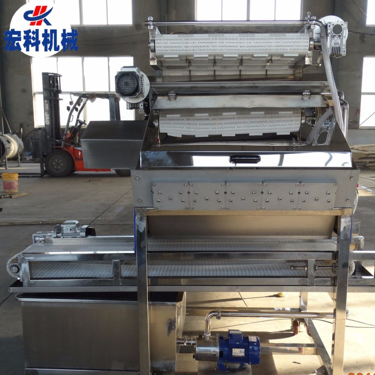 大虾专用剥壳机 全自动效率高 带有去壳分级清洗程序 宏科