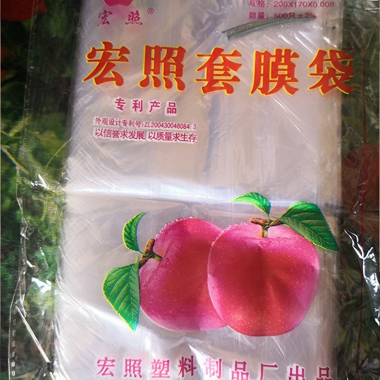 水果套袋蘋果膜袋套袋果袋梨桃子防水透氣帶扎絲防鳥防蟲透明套袋