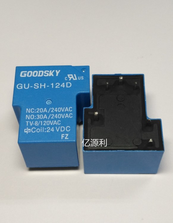 國興GOODSKY繼電器 GU-SH-124D 30A 一開一閉 6腳 原裝