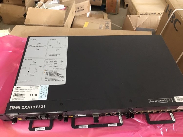 全新原裝中興ZTE F821 EPON機框 交換機 ONU 可選配語音板寬帶板