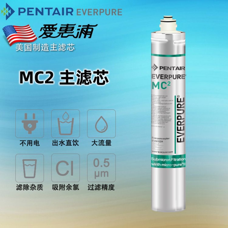 爱惠浦净水器MC2滤芯 美国 奶茶咖啡自来水过滤直饮水机耗材