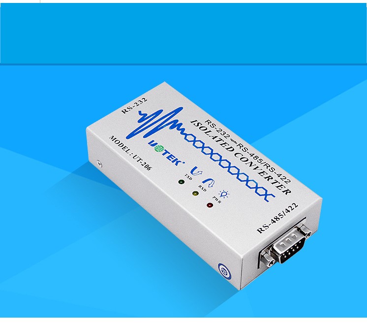 宇泰UT-206 rs232轉(zhuǎn)rs485/422雙向轉(zhuǎn)換器串口232轉(zhuǎn)485 帶光電隔離