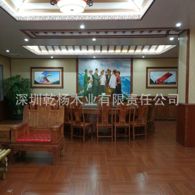 全國(guó)低價(jià)300生態(tài)木 竹木纖維集成墻板 木塑 酒樓餐廳賓館快裝板