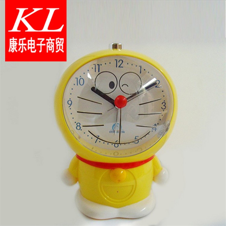 批發東盛鬧鐘卡通機器貓叮當貓精品懶人臥室學生鬧鐘精品