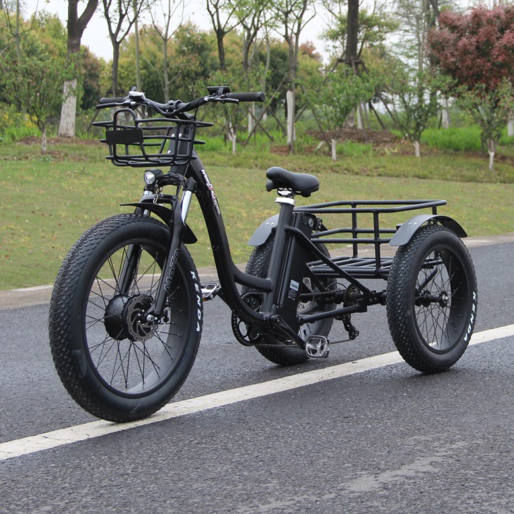 出口電動三輪車成人變速人力腳踏電動三輪自行車廠家直銷