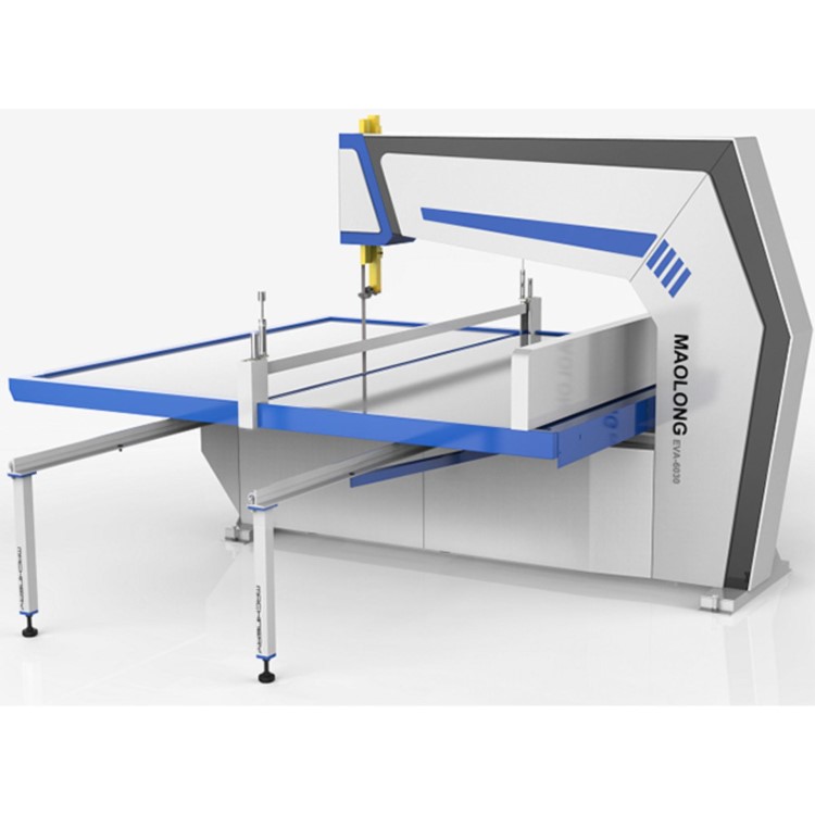 上海宁波贸隆机械为珍珠棉纸板棕床垫海棉泡棉eva立切直切机