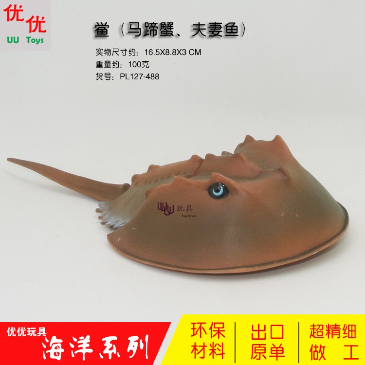 海洋生物 鱟 馬蹄蟹 夫妻魚 仿真海洋動(dòng)物模型 海底總動(dòng)員 海底