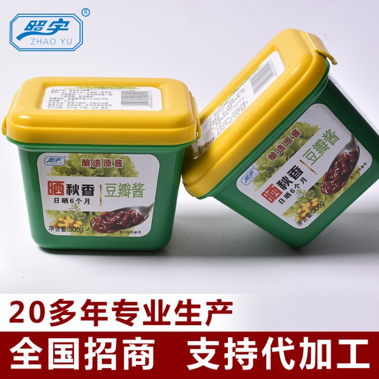 廠家供應 照宇豆瓣醬 300g/800g盒裝袋裝豆瓣醬 原釀造調(diào)味醬批發(fā)