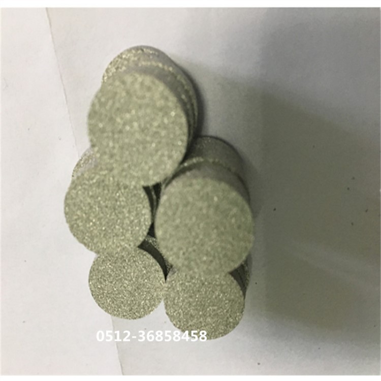 小圓形燒結粉末冶金過濾片 微米級顆粒燒結不銹鋼濾片 不銹鋼探頭